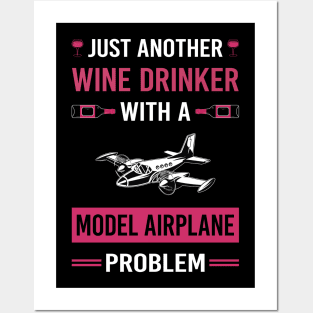 Wine Drinker Model Airplane Plane Planes Aircraft Posters and Art